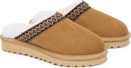 Celtic & Co. Braid Trim Shearling Slippers