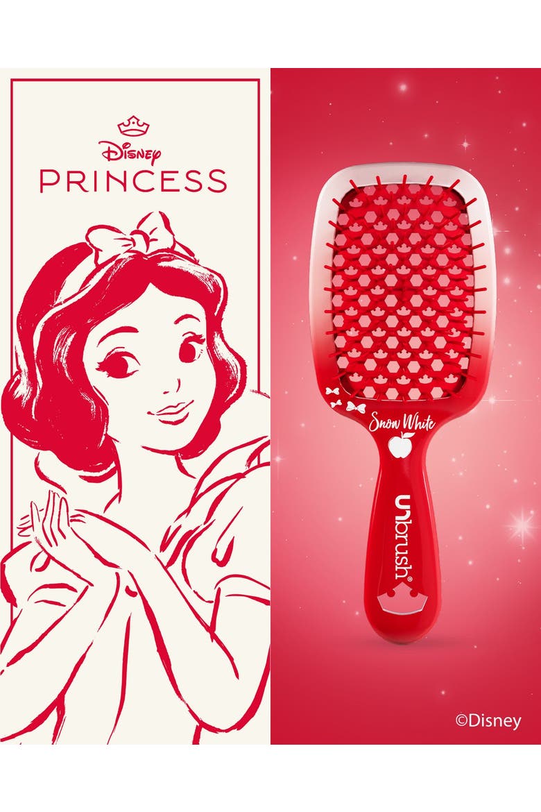 Unbrush Detangling Brush Disney Princess Collection, Alternate, color, Red