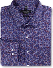 Synrgy by DXL Big & Tall Abstract Print Performance Dress Shirt