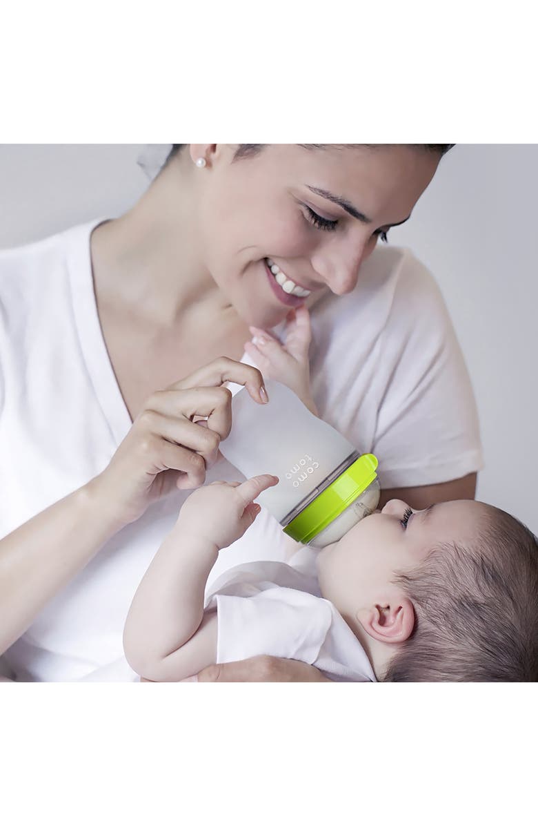 Comotomo Baby Slow Flow Bottles, Alternate, color, Green