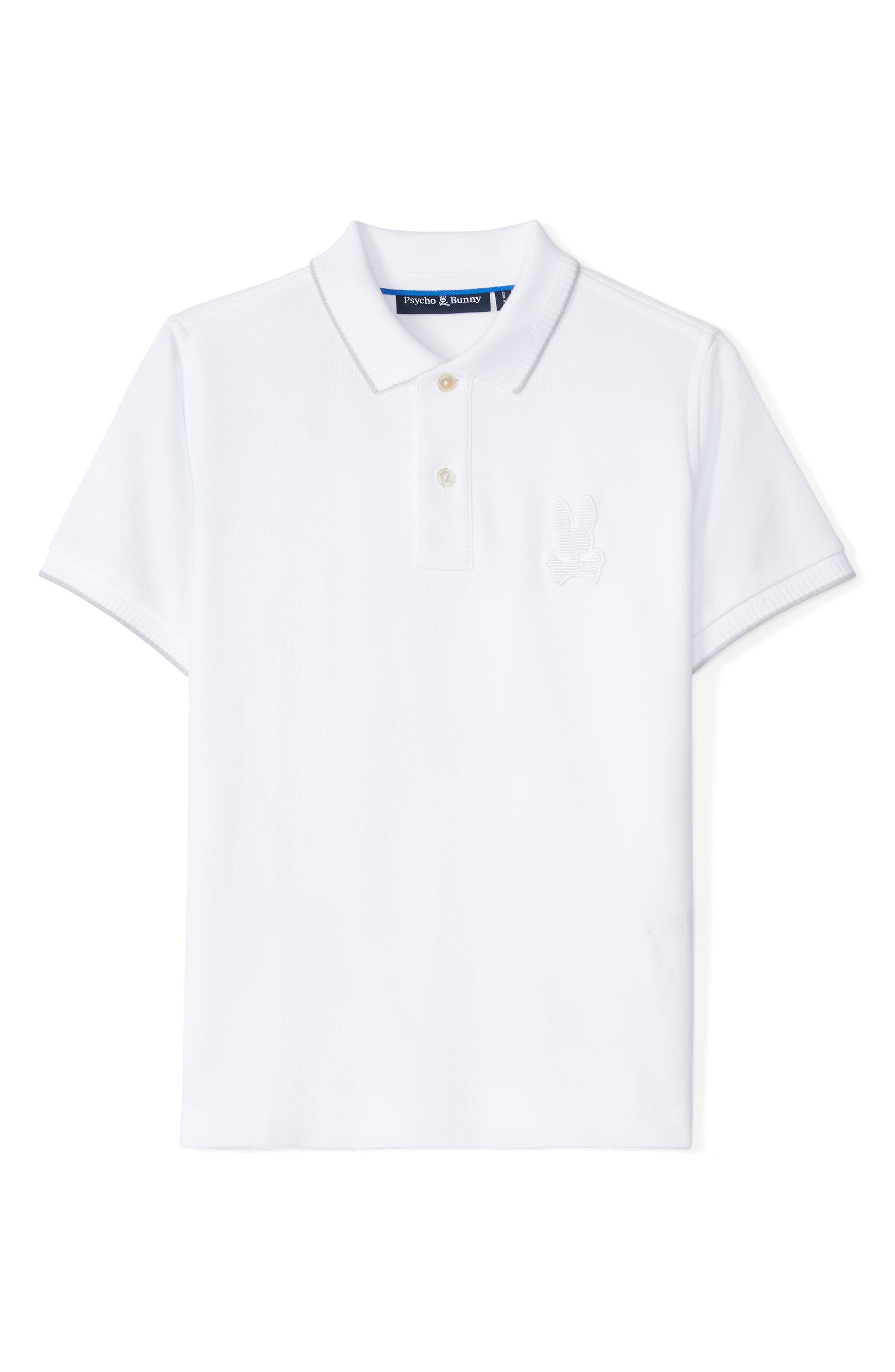 Psycho Bunny Kids' Kingston Tipped Piqué Polo