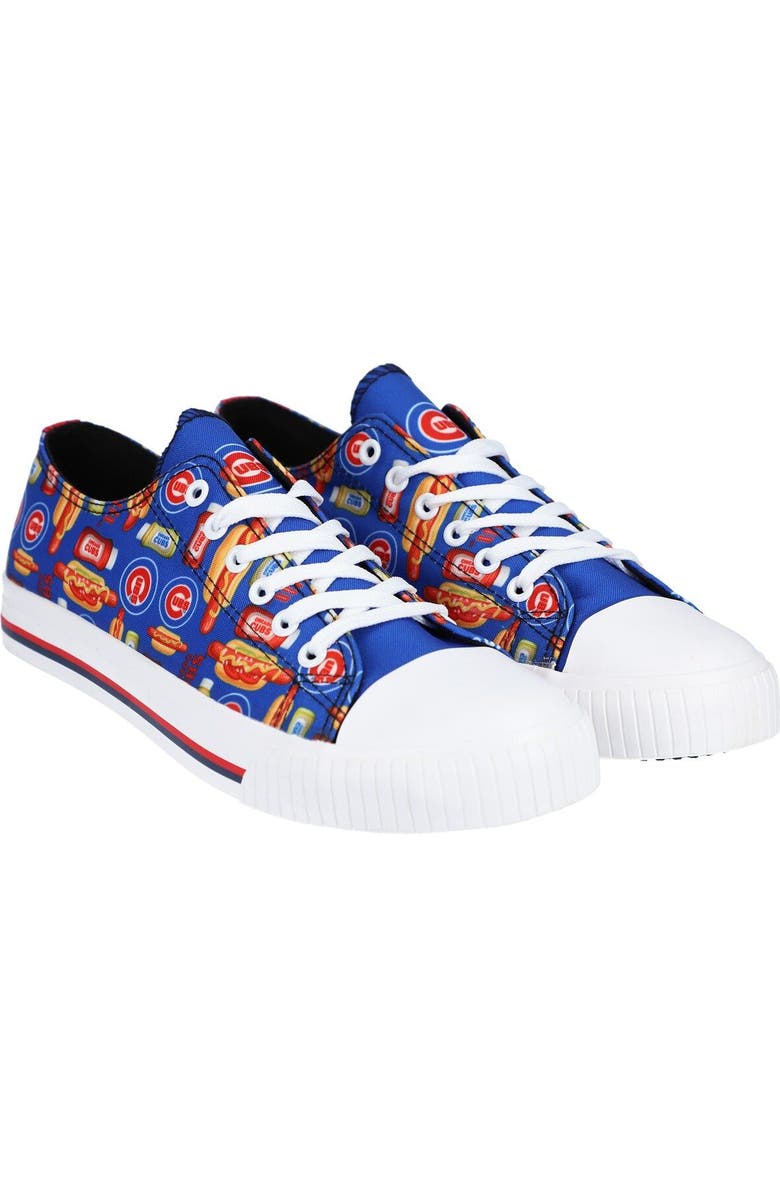FOCO Men's FOCO Chicago Cubs Food Print Low Top Canvas Sneakers, Main, color,