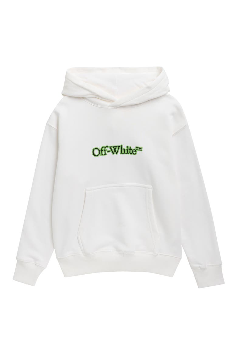 Kids' Glow in the Dark Arrow Hoodie, Main, color, WHITE
