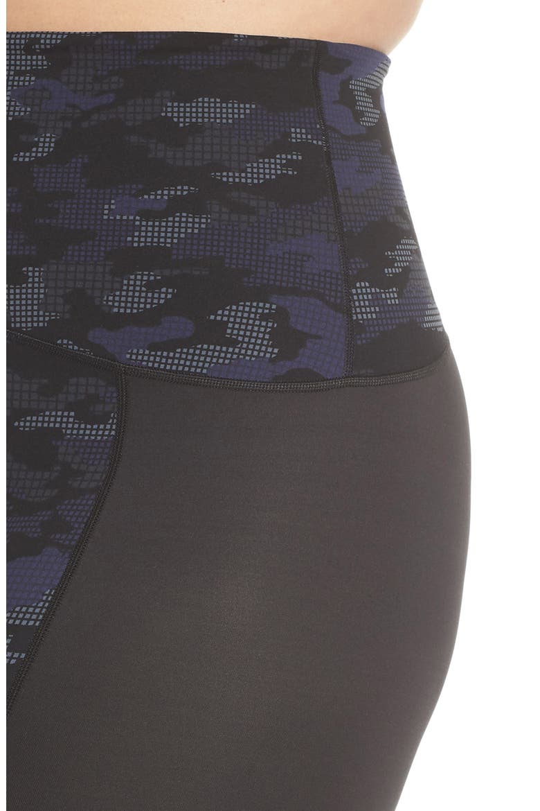 Print Active Leggings, Alternate, color, GEO BLUE CAMO