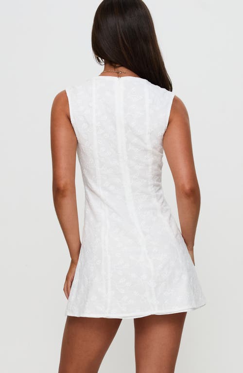 PRINCESS POLLY PRINCESS POLLY MUFFINS EYELET EMBROIDERY MINIDRESS