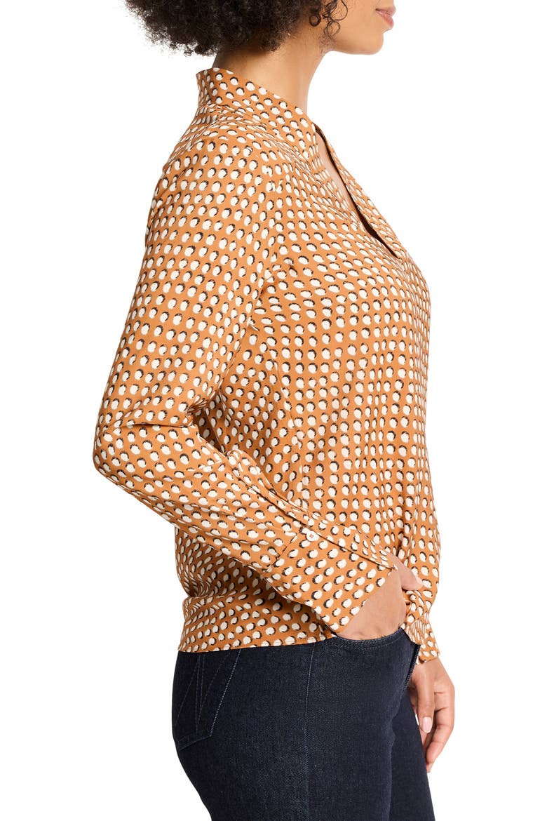 Shadow Dot Long Sleeve Top, Alternate, color, NEUTRAL MULTI