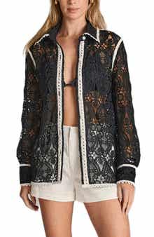 Crochet Button-Up Shirt