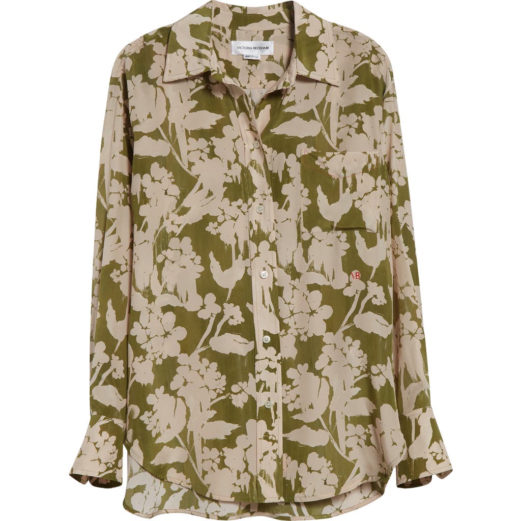 VICTORIA BECKHAM VICTORIA BECKHAM FLORAL PRINT SILK PAJAMA SHIRT