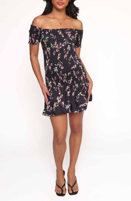 Petal & Pup Lewis Smocked Off the Shoulder Minidress