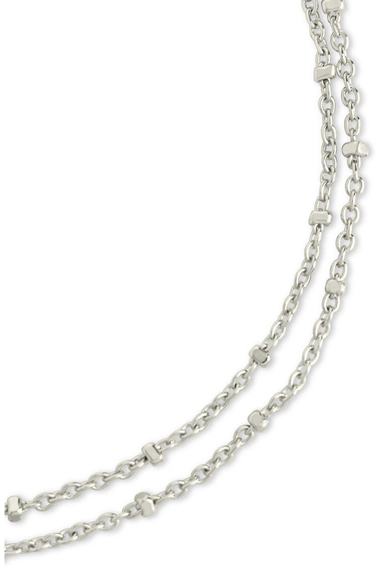 Alison Layered Chain Anklet, Alternate, color, SILVER