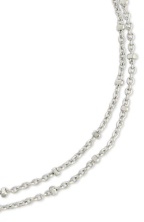 Sterling Forever Alison Layered Chain Anklet