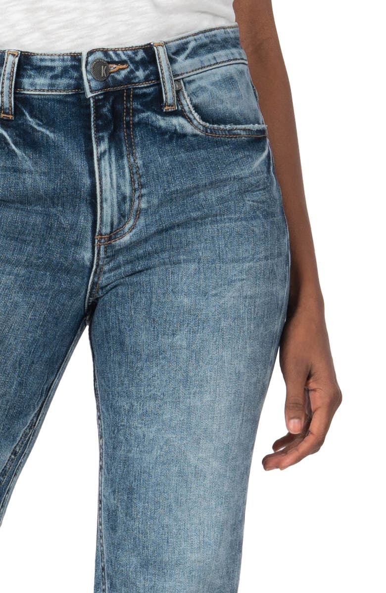 SWAT FAME KUT from the Kloth Kelsey High Waist Ankle Flare Jeans, Alternate, color, 