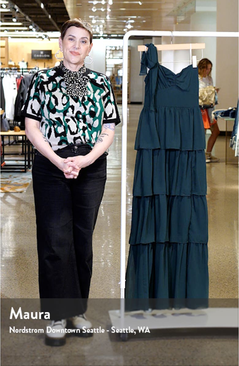 Elevated Vision Tiered Cocktail Dress, sales video thumbnail