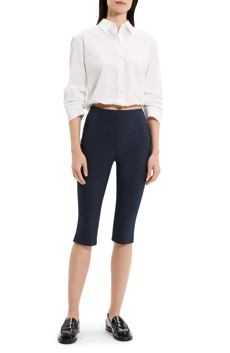 Theory Approach Capri Pants, Alternate, color, Nocturne Navy