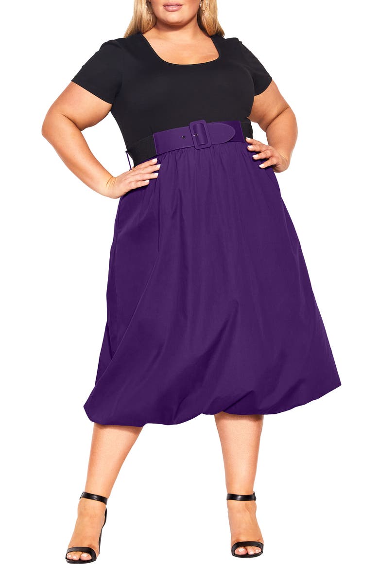 Paris Days A-Line Dress, Main, color, BLACK PRINT