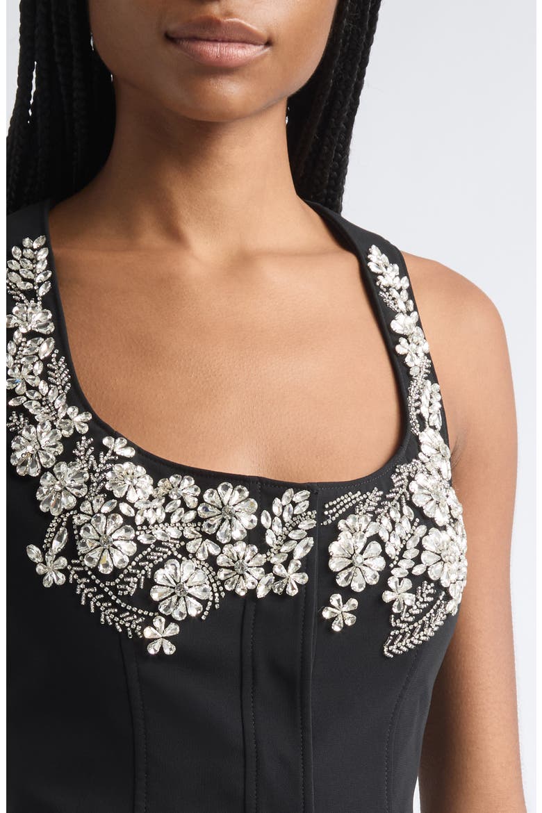 Aliana Cropped Vest, Alternate, color, BLACK/ CLEAR