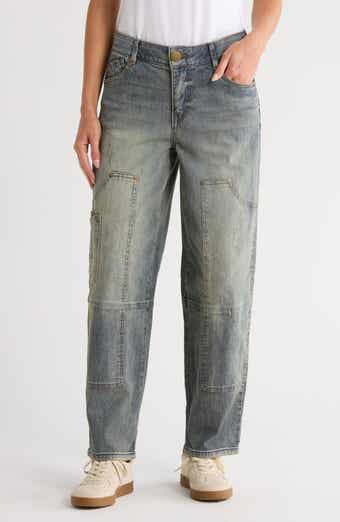 Democracy Crop Barrel Leg Jeans