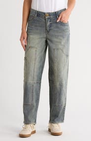 Democracy Crop Barrel Leg Jeans