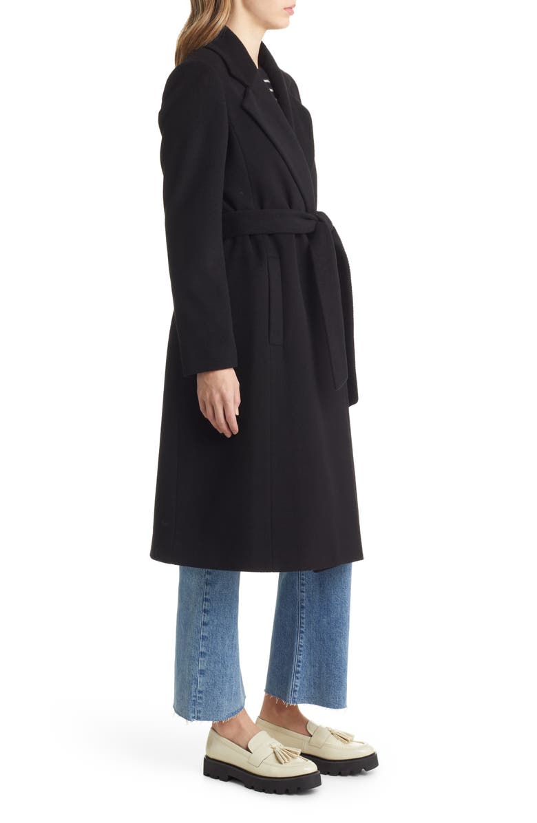 Sam Edelman Belted Wool Blend Coat, Alternate, color,