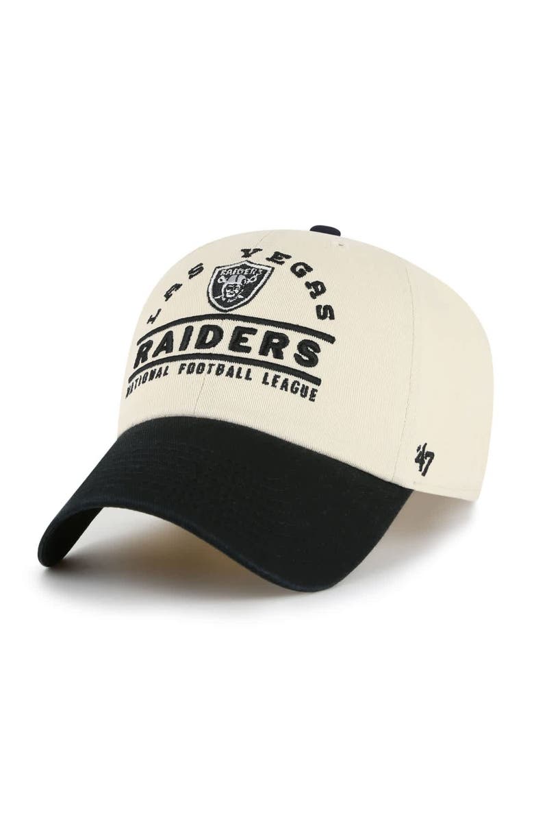 '47 Men's '47  Natural Las Vegas Raiders Windham Clean Up Adjustable Hat, Main, color, Natural