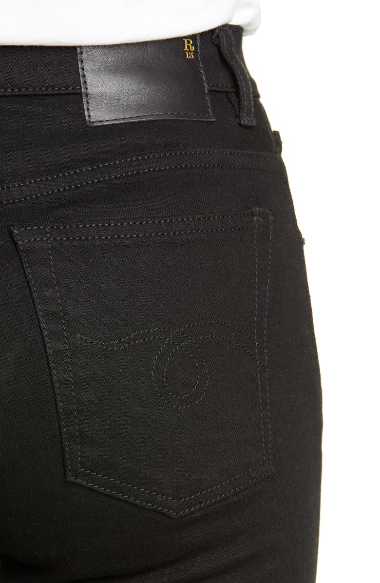 R13 High Waist Skinny Jeans, Alternate, color,