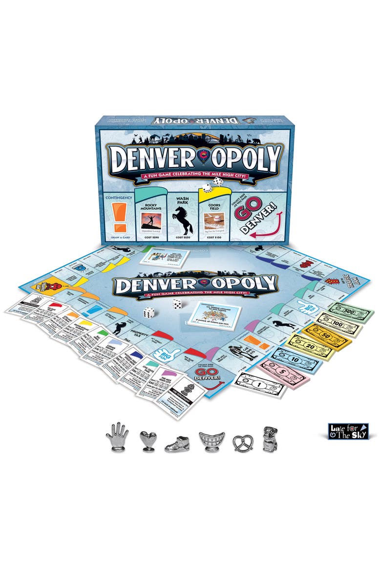 Denveropoly Themed Family Board Game, Ages 8+, Alternate, color, Multicolored