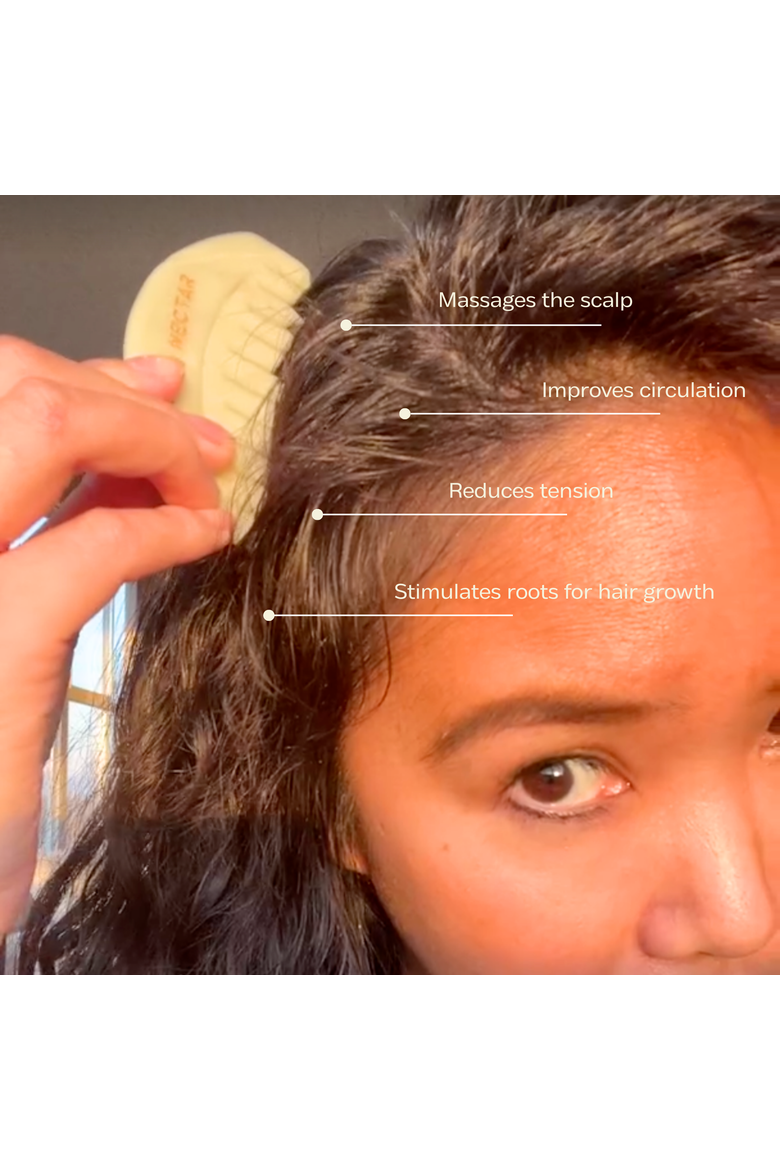 Metamorphic Scalp Gua Sha Tool, Alternate, color, Light/pastel green