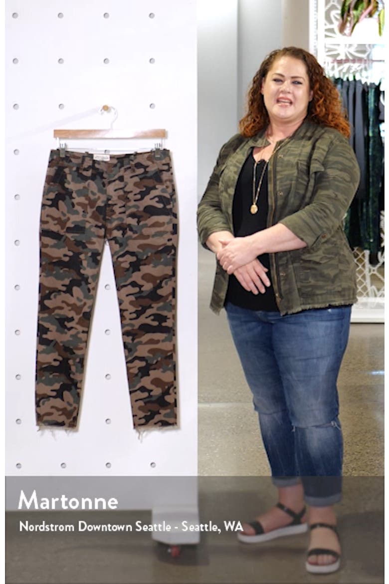 Jenna Camo Print Crop Pants video