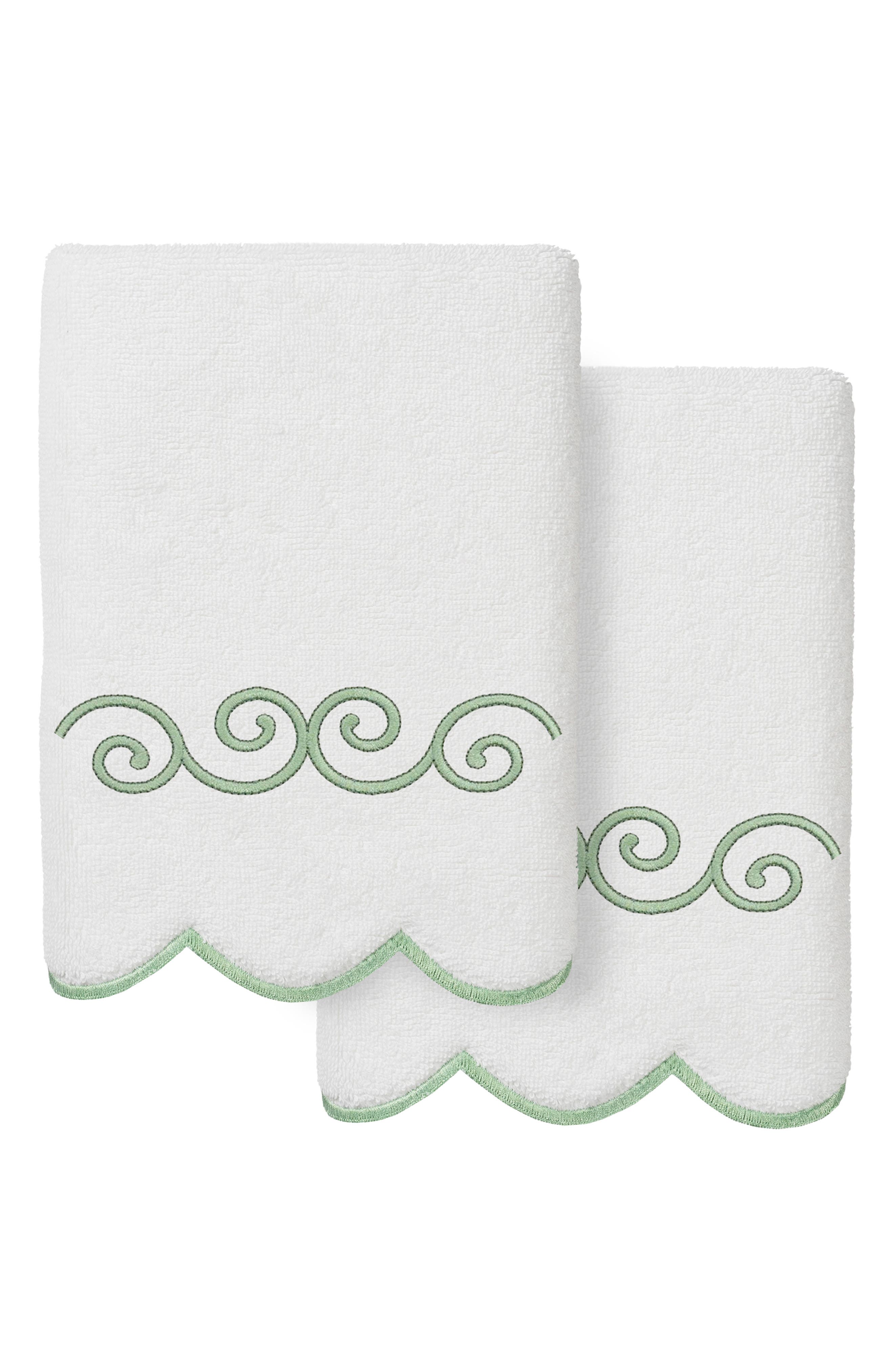 Symmetra Scallop Set of 2 Hand Towels