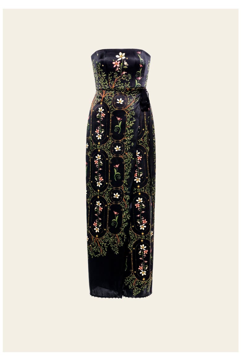 Cinefilia Noche Maxi Dress, Main, color, Black
