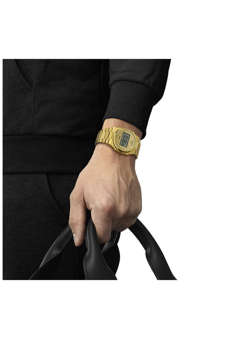 PRX Digital Bracelet Watch, 40mm, Alternate, color, GOLD