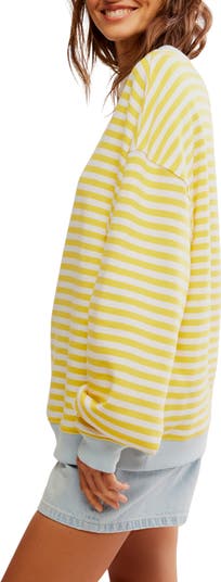 Oversize Stripe Sweatshirt