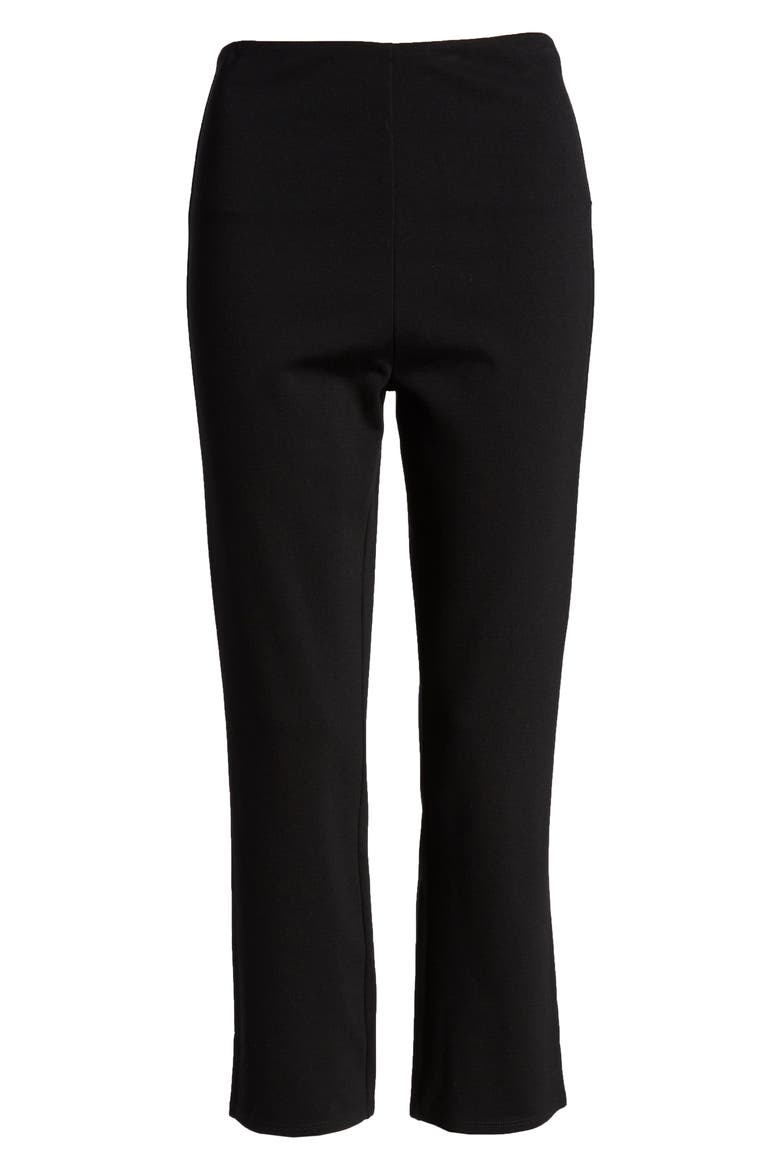 Lyssé Kick Flare Crop Leggings, Alternate, color, BLACK