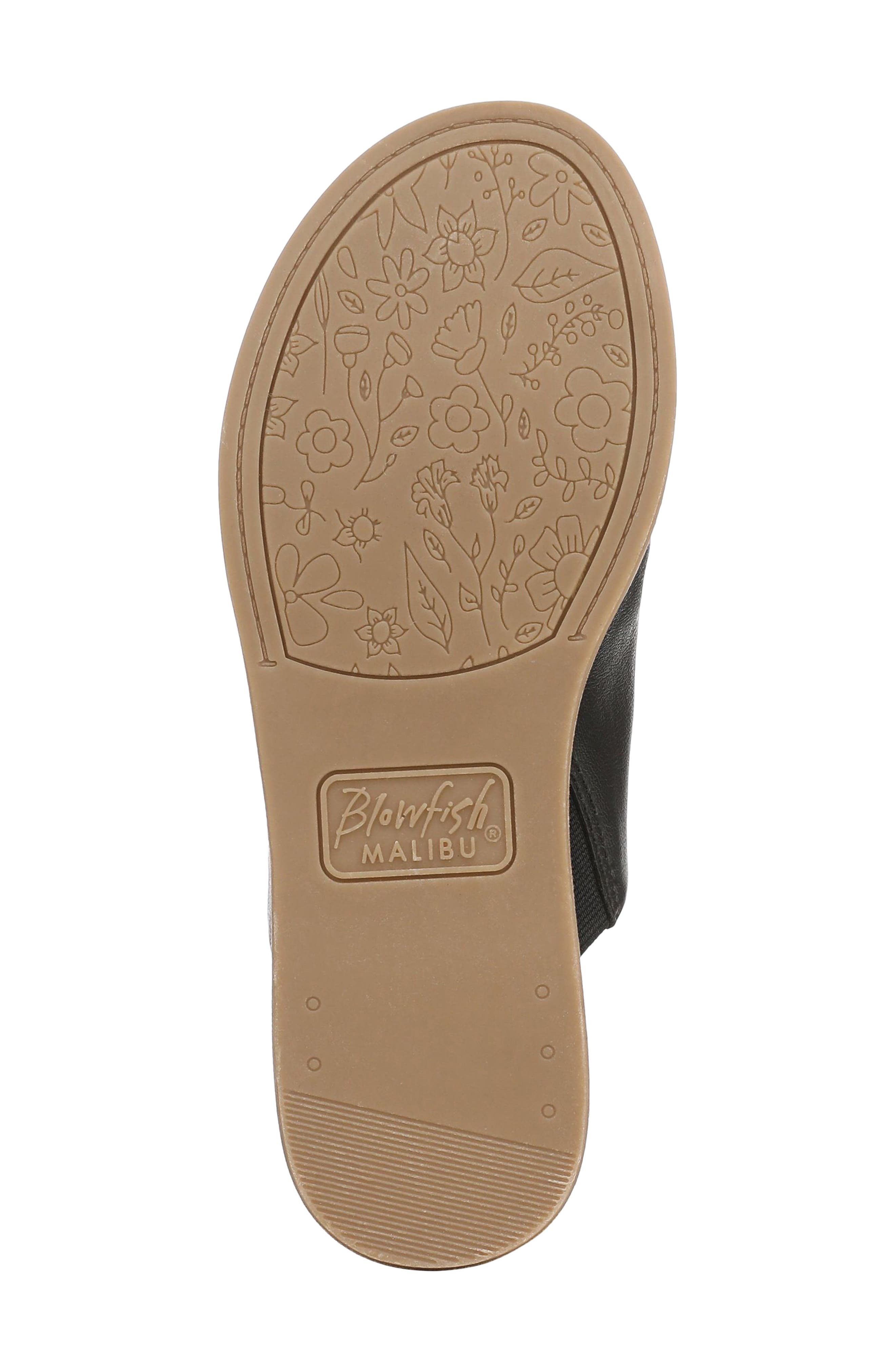 Blowfish Malibu Noelle Slide Sandal, Alternate, color, Black Faux Leather