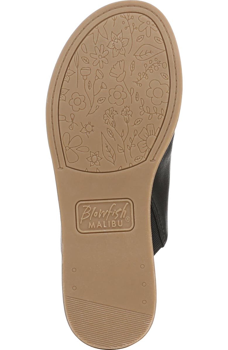 Blowfish Malibu Noelle Slide Sandal, Alternate, color, Black Faux Leather