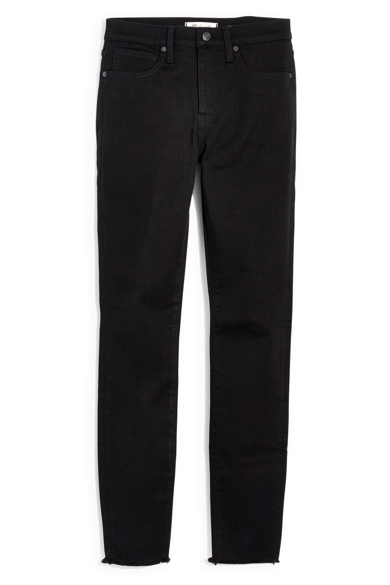 9-Inch Raw Hem Ankle Skinny Jeans, Alternate, color, CARBONDALE WASH