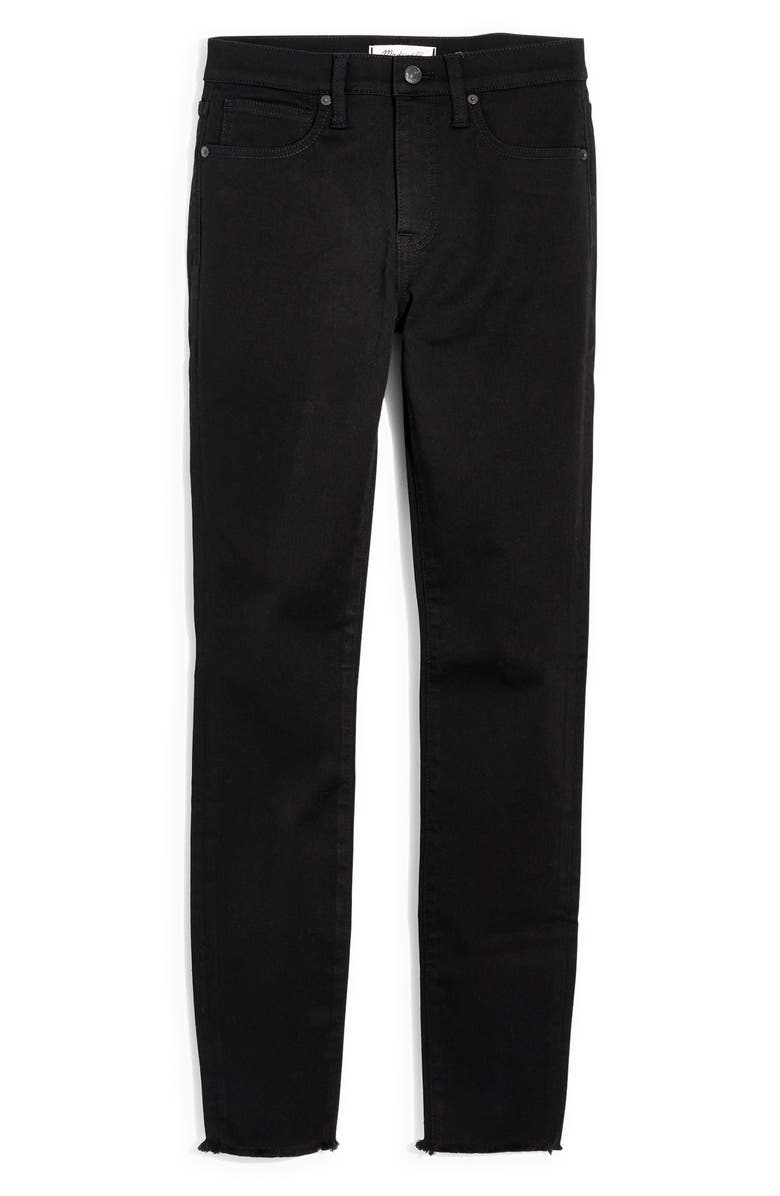 Madewell 9-Inch Raw Hem Ankle Skinny Jeans, Alternate, color,