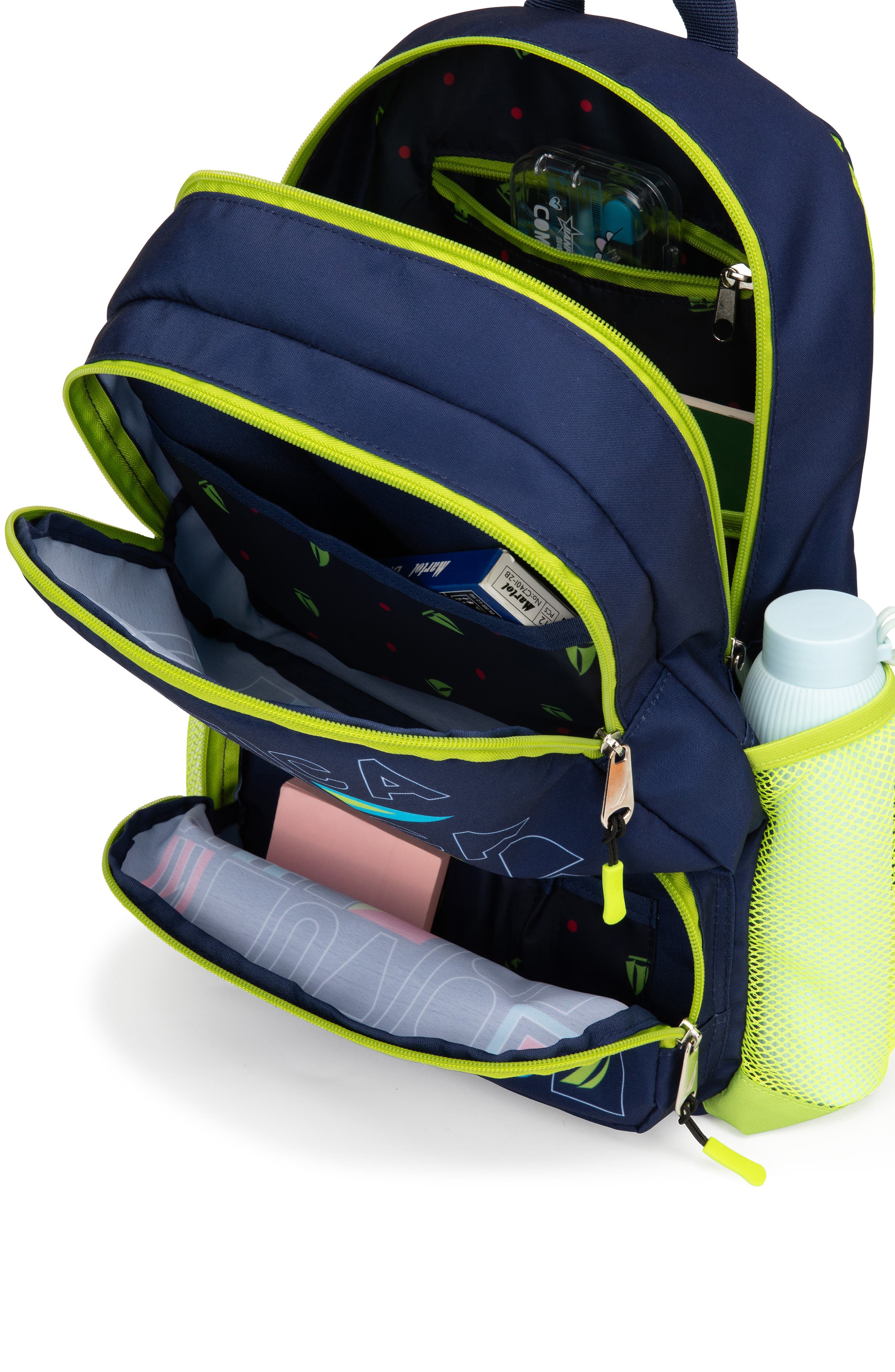 Nautica Flags 16 Inch Backpack for Kids and Teens, Alternate, color, Flags