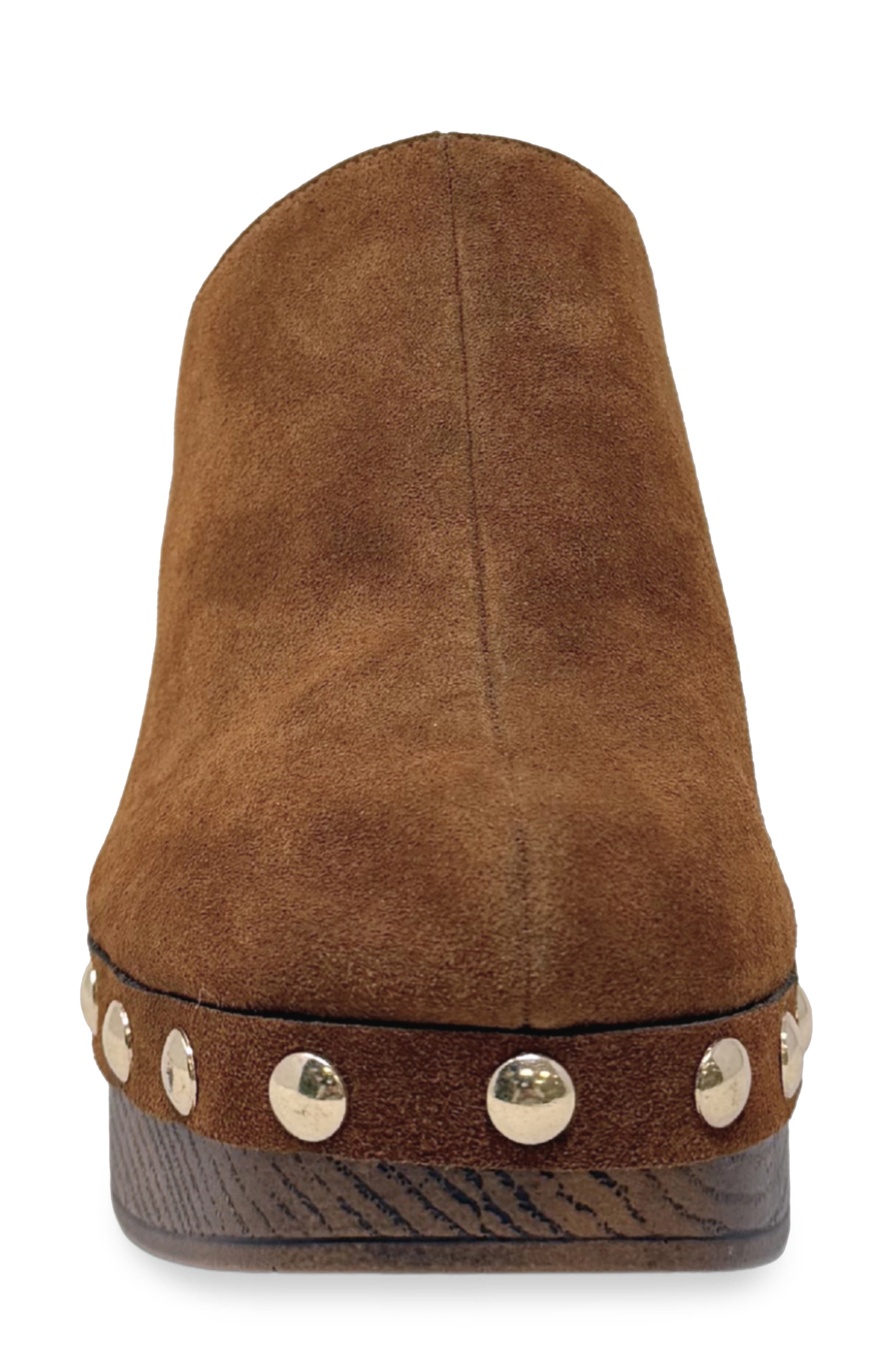 Geneva Faux Suede Clog Mule, Alternate, color, COGNAC SUEDE