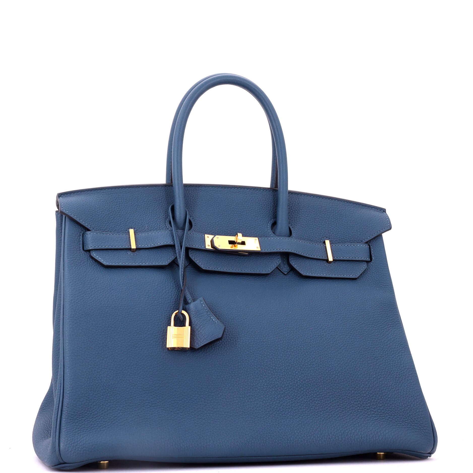 Birkin Handbag Blue Togo with Gold Hardware 35, Alternate, color, Blue