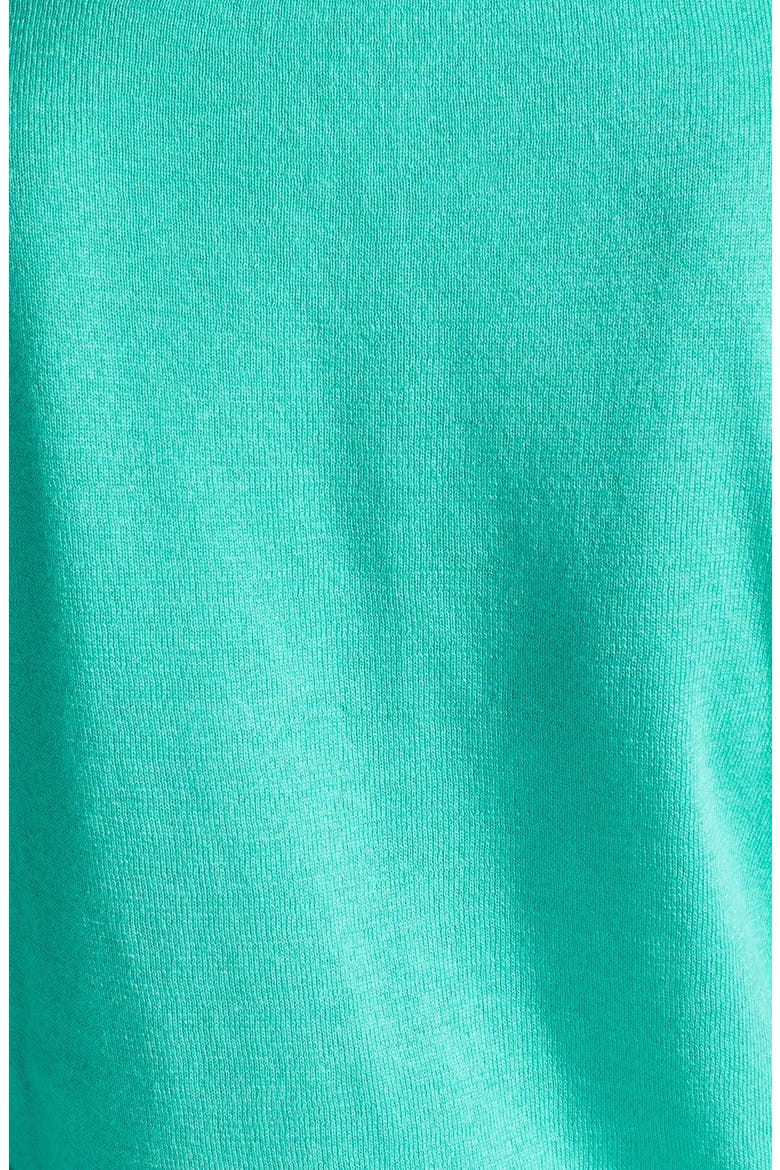 Three Quarter Sleeve Sweater, Alternate, color, TURQUOISE GEM