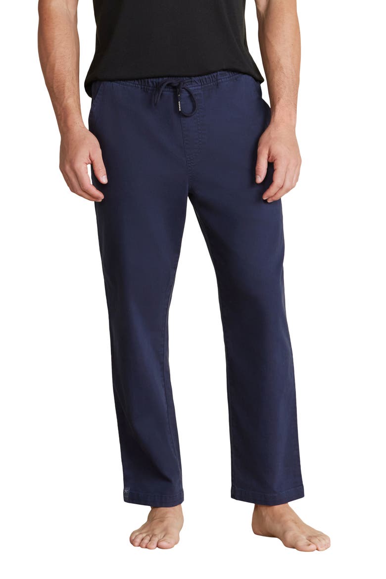 Malibu Collection® Stretch Cotton Twill Pants, Main, color, INDIGO
