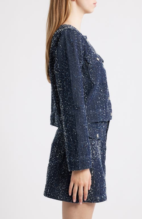 Rails Capistrano Denim Tweed Jacket In Blue