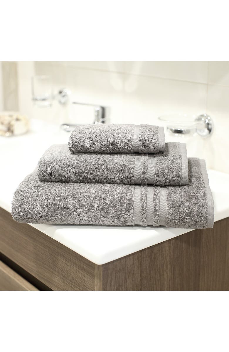 Linum Home Textiles Denzi 3-Piece Towel Set - Dark Grey, Alternate, color, Dark Grey