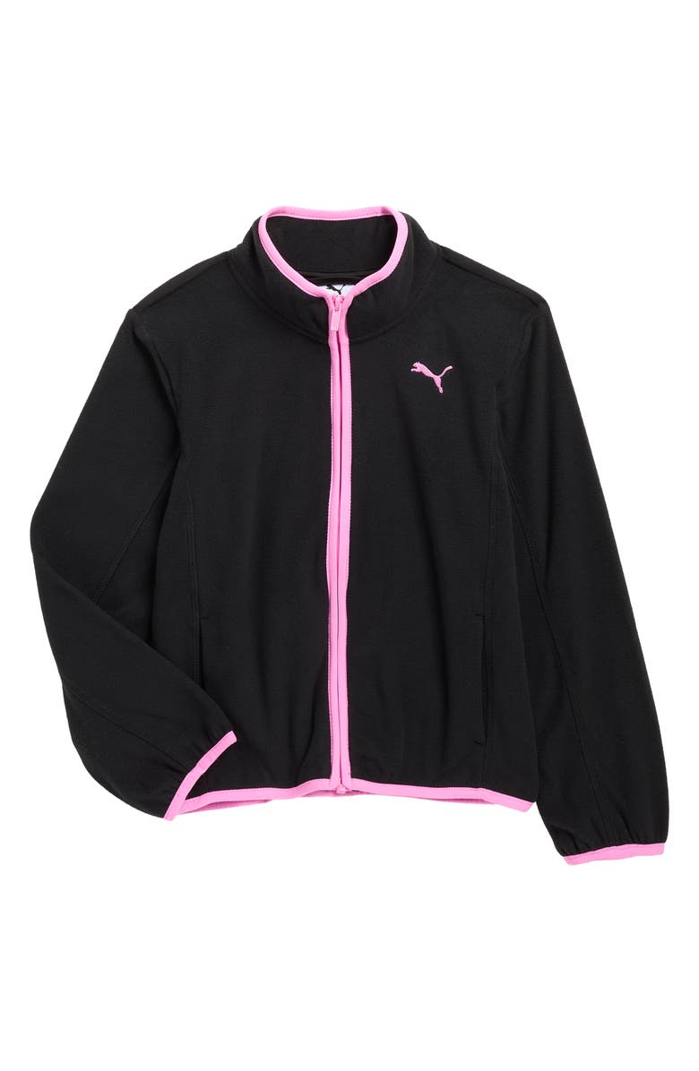 PUMA Kids' Layering Zip Jacket, Main, color, Black