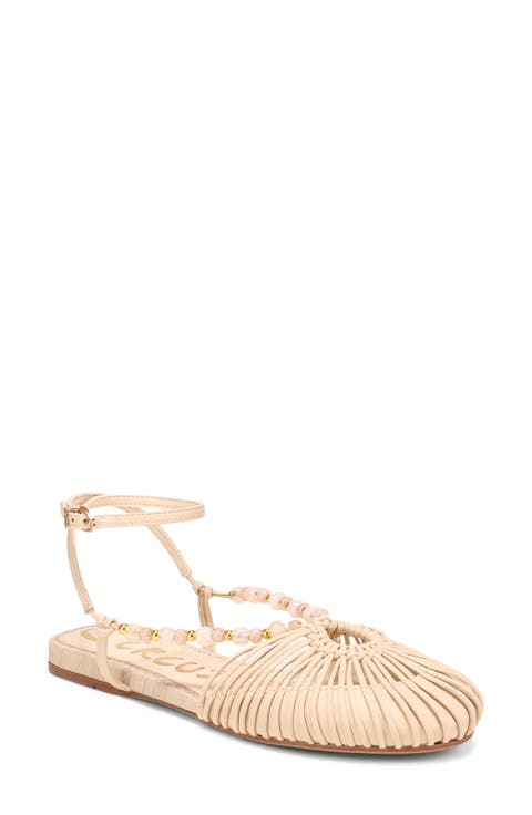 Kassie Ankle Strap Flat (Women)