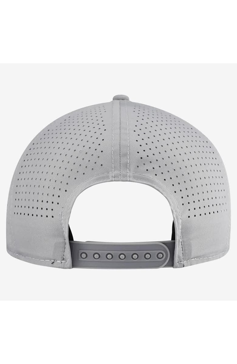 New Era Men's New Era  Gray Los Angeles Dodgers Micro Logo 9FORTY M-Crown A-Frame Adjustable Hat, Alternate, color, Gray
