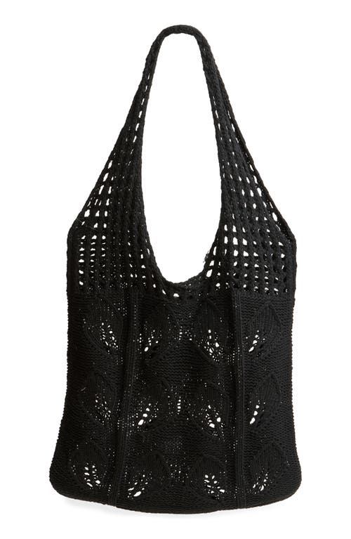 Bp. Crochet Tote Bag In Black