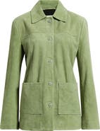 Reformation Veda Lincoln Suede Shirt Jacket