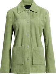 Reformation Veda Lincoln Suede Shirt Jacket